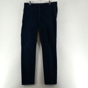 Calvin Klein Jeans Women's Size 10 Dark Blue Zipper and Front Clips Closure